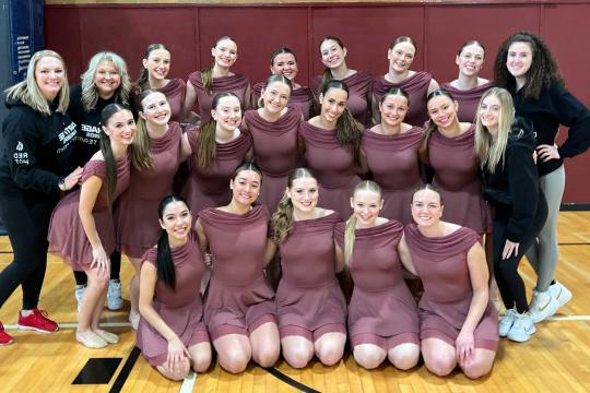 2023-24 Dance Team at the Cougar Spring Dance Invite on March 16.
